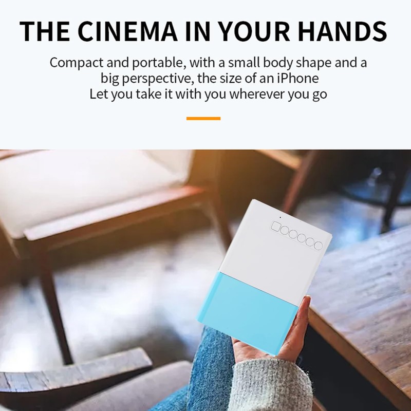 Projector, 1080P Full HD HiFi Portable Film Projector, Smart Home