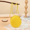 Jamron Handmade Round Straw Bag Crossbody Shoulder Bag Bohemian Beach