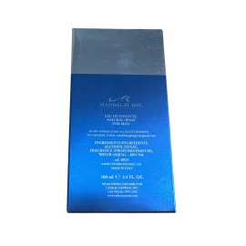 Mandalay Bay Blue Mandalay Bay Eau de Toilette Spray for Men 3.4 fl oz/100 mL Open Box