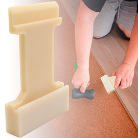 Terixe 4-in-1 Laminate Flooring Tools - Nylon Tapping Block Kit for Laminate Plank and Wood Flooring Installation, Inclined, Barb, U, V, L Slots
