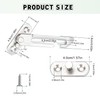 2PCS Lock Window Limiters with 8pcs Screws Stainless Steel Children