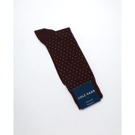 Cole Haan Mens Dress Socks - Lightweight Crew Socks for Men, Soft Long Work Socks for Formal or Casual Wear (Sizes: 7-12), Size 7-12, Dark Brown