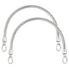 PH PandaHall 2pcs 13 Inch Silver Snake Chain Handbag Chain