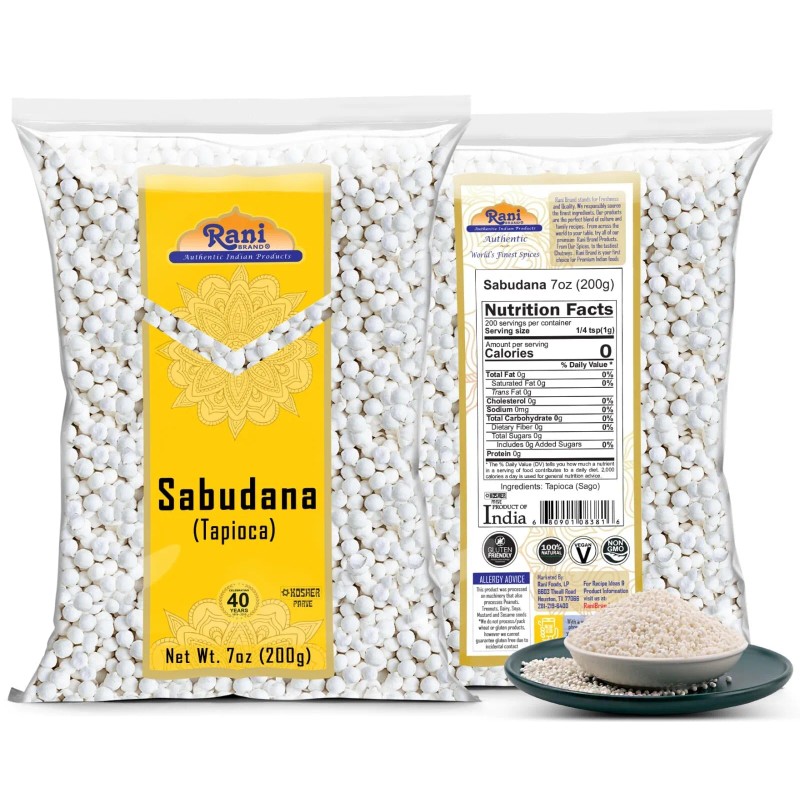 Rani Sabudana (Tapioca / Sago) Pearls 7oz (200g)