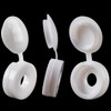 PAGOW 50 Pcs Plastic Hinged Screw Cover Caps, Fold Snap
