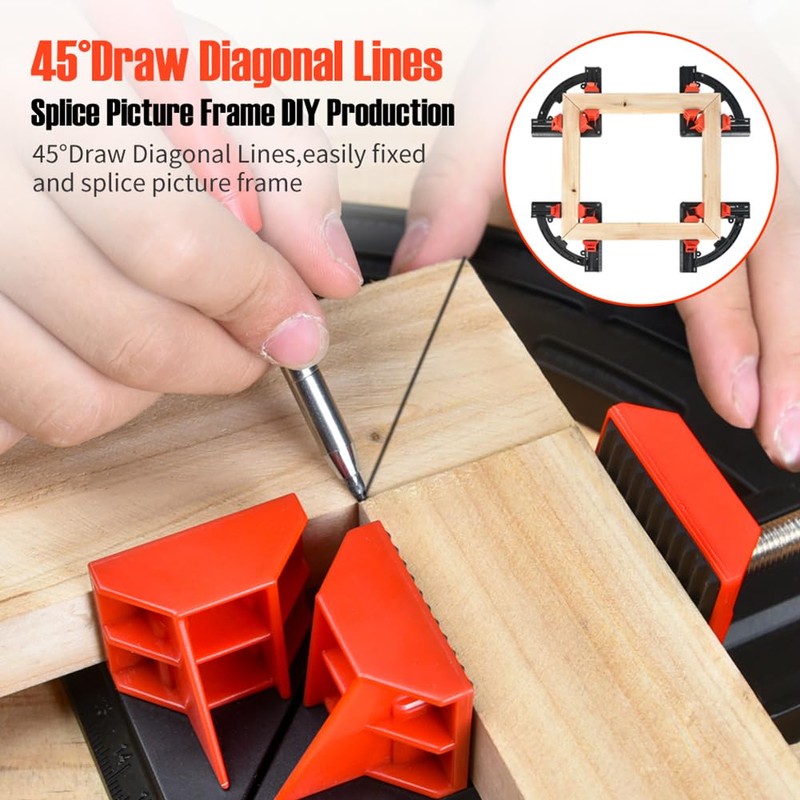 NS Juvyig Right Angle Clamp, Multi Angles Movable Corner Clamps,