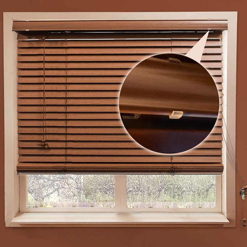 Valance Clips ZZLZX 10PCS 2-1/2" Clear Plastic Window Blinds Hidden