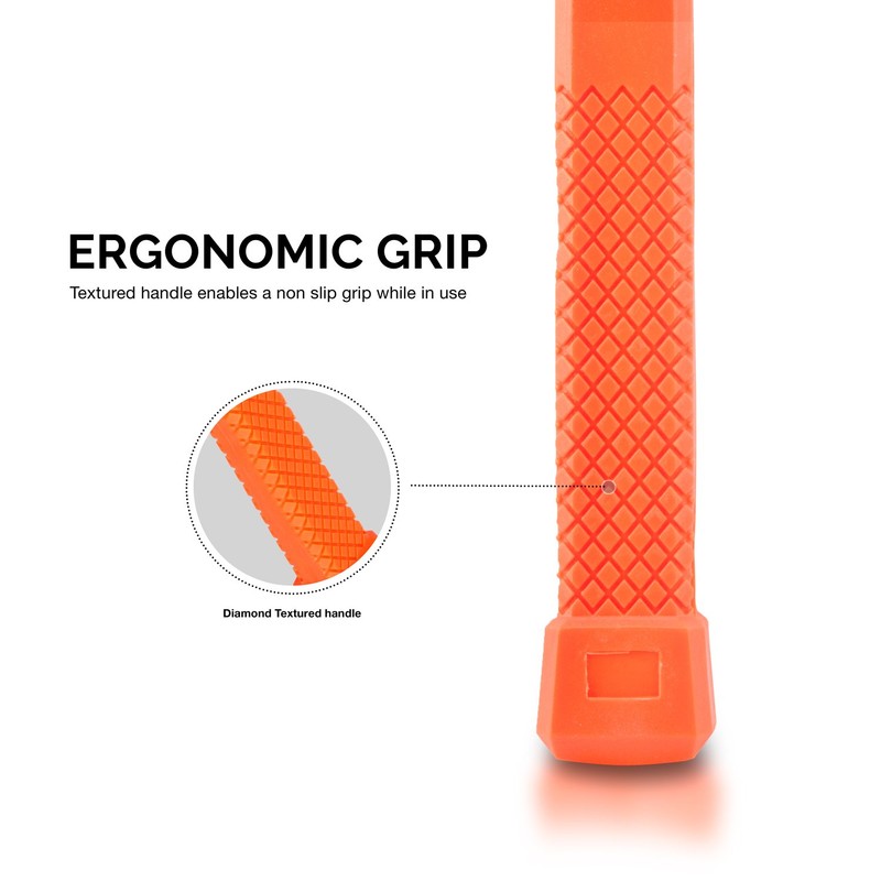 Neiko 02846A 1 LB Dead Blow Hammer, Neon Orange I