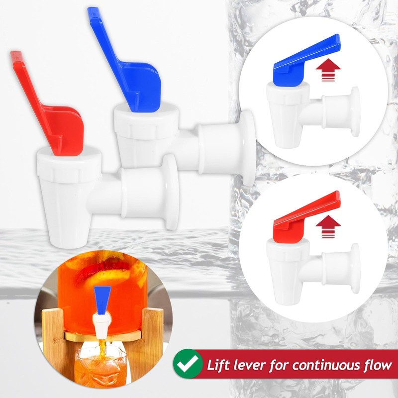 SPARES2GO Universal Water Dispenser Tap Spigot Cooler Bottle Lever Faucet