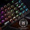 TERPORT Teclado Mecánico Transparente de RGB Retroiluminación, Z11 E158 Teclado