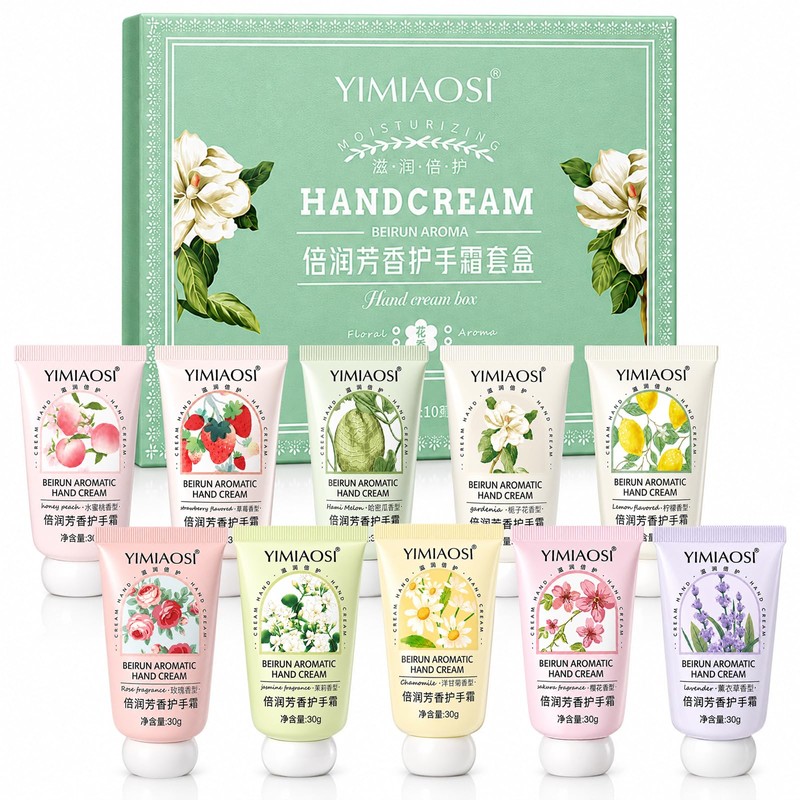 10PCS Crema de Manos Hidratante (Verde)