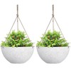 LA JOLIE MUSE Large Hanging Planters for Outdoor Plants -