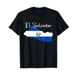 El Salvador Flag shirt, El Salvador map, Salvador for women T-Shirt