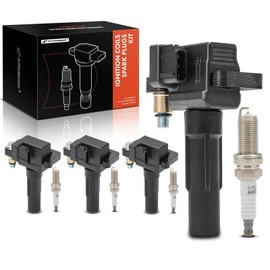 A-Premium Set of 4 Ignition Coil Pack and Iridium Spark Plugs Compatible with Subaru Forester 2011-2013, Impreza 2011-2014, Legacy 2010-2012, WRX 2013-2014, WRX STI 2013-2018, 2.5L