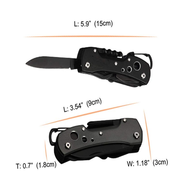Lumbor37 - Herramienta Multiusos, 12 en 1 Herramientas Multitool de