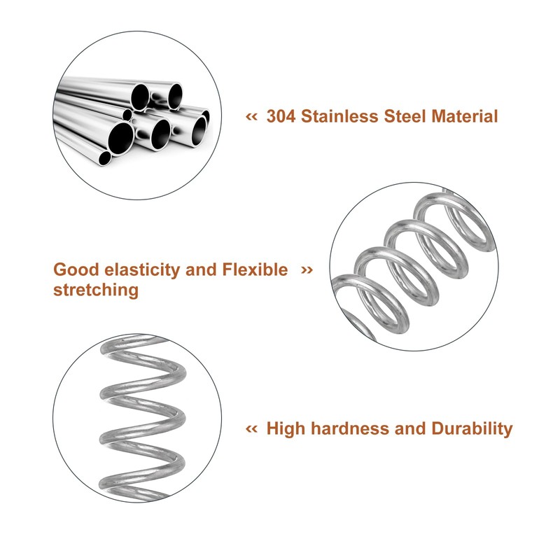 QUARKZMAN Pack of 5 Compression Springs, 1 x 7 x