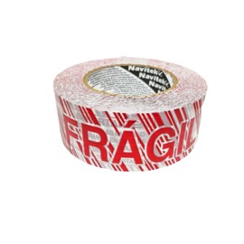 Cinta Empaque - Fragil Adhesiva 48x150 -Super Fijación - Visible- Masking - Frágil - material delicado