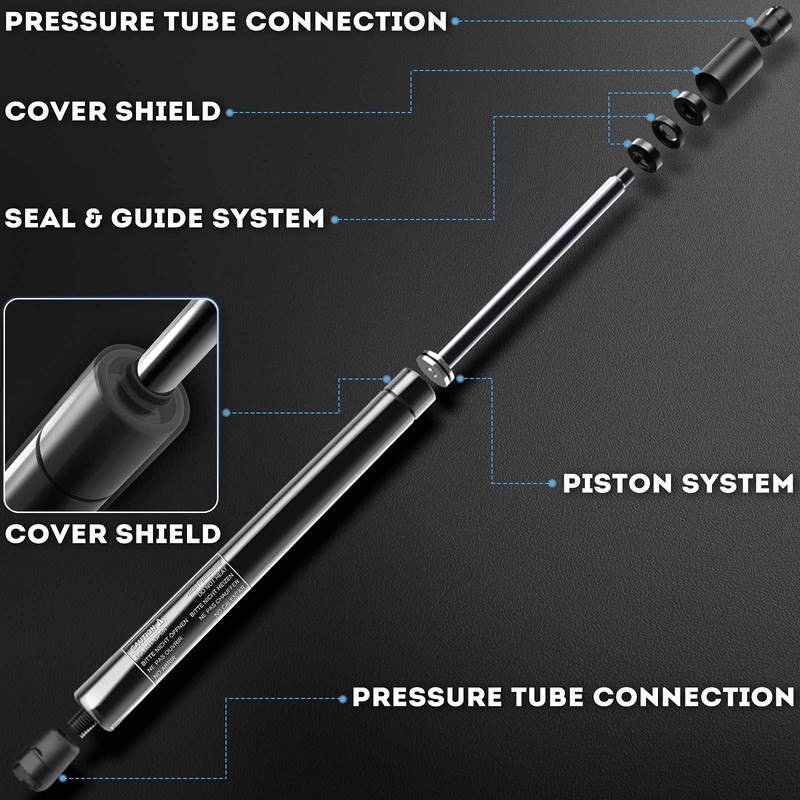 A-Premium Front Hood Lift Supports Shock Struts Replacement for Lexus