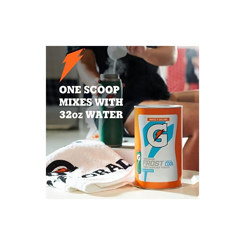 Gatorade Thirst Quencher Powder, Frost Glacier Freeze, 76.5 Ounce, Pack