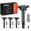 A-Premium Set of 4 Ignition Coil Pack and Iridium Spark