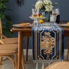 Embroidery Luxury Table Runner, Long Elegant Jacquard Table Runner Dresser