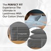 100% Egyptian Cotton Sheets King Size Damask Sheets Set, Luxury