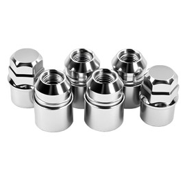 Wheel Locks M12 x1.50 Locking Lug Nuts with Key, Chrome Wheel Locks Lug Nuts Set of 4,OEM Style Factory