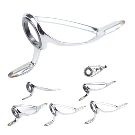 Wanjorlay Repair kit for fishing rods, repair kit for fishing tips, spun cast fishing rod guides, replacement kit, steel ceramic ring