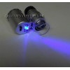 Quality Optics Illuminated 60X Magnifier Mini Microscope LED Light UV