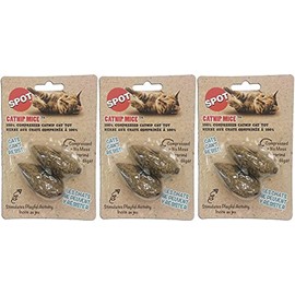 (6 Pack) Ethical Pet 100-Percent Catnip Candy Mice Cat Toy (3 Packages Each Containing 2 Toys)