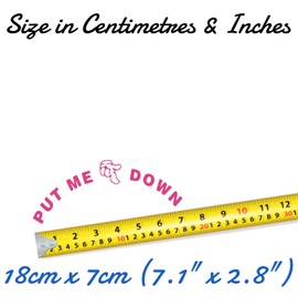 Fun 'Put Me Down' Toilet Seat Funny Sticker Bathroom Accessories (Pink)