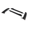 carcartrim-2022 Carbon fiber ABS Front Bumper Fog Light Lamp Trims