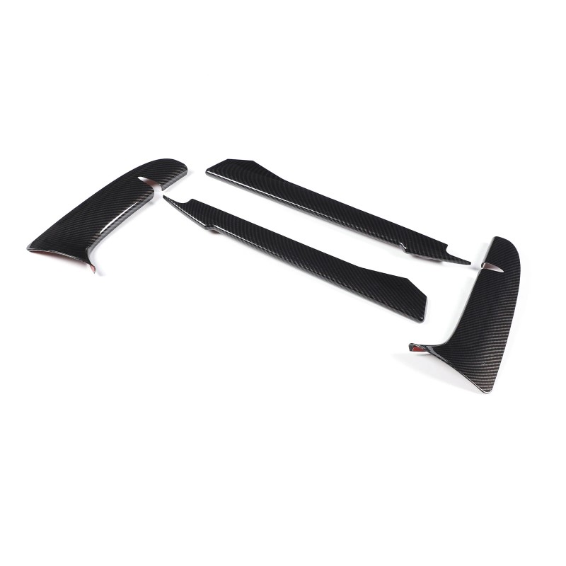 carcartrim-2022 Carbon fiber ABS Front Bumper Fog Light Lamp Trims