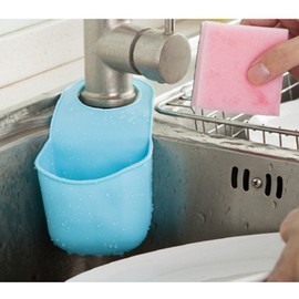 ZaH Hanging Soap Box Plastic Soap Holder Soap Bag for Shower, Kitchen (Sky Blue)