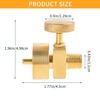 YHXGLJDKA 1LB Brass Propane Needle Control Valve, Disposable Adjustable Pressure
