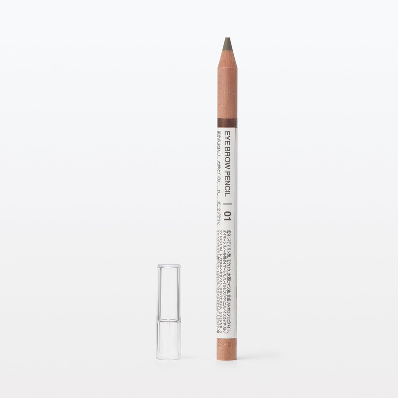 MUJI OAP77A4S Wooden Shaft Eyebrow Pencil Dark Brown
