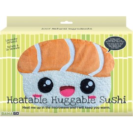 GAMAGO Sushi Heating Pad & Pillow Huggable - Microwavable Heat Pad for Cramps, Aches & Anxiety Relief - Cute Heat Pack Stuffed with Eco-Friendly Wheat & Dried Lavender - 11"