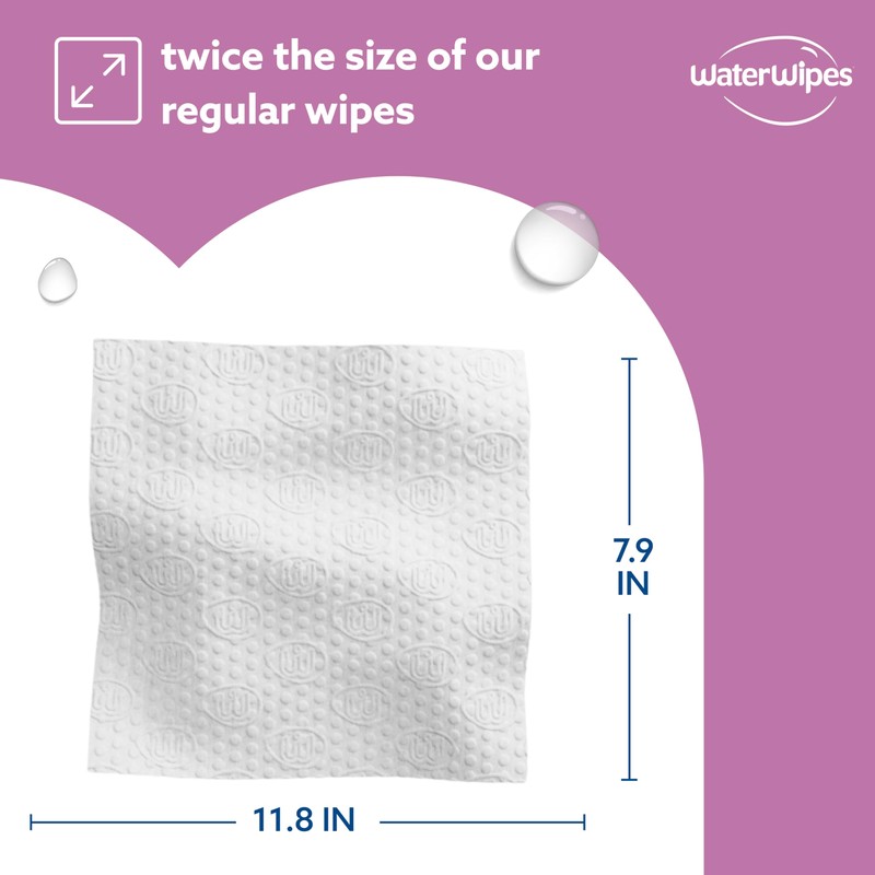 WaterWipes Sensitive+ Body & Intimate Wipes, 3-In-1 Cleans, Cares, Protects,