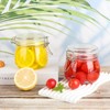 HINGWAH 16 oz Glass Jars with Airtight Lids, 6 Pack