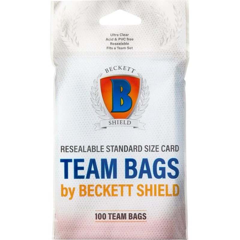 Beckett Shield Resealable Team Bags in Standard Size