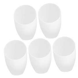 Pack of 5 Modern Lampshade Slanted Lampshade Replacement White Lamp Light Covers Ceiling Fan Globe Replacement for LED Floor Lamp Chandelier Ceiling Light 40 mm