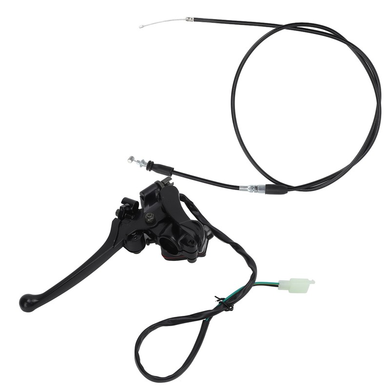 Thumb Throttle Cable with Dual Brake Lever Assy 22mm Aluminium