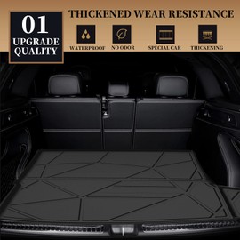 Elsetyler Cargo Liner for 2021 2022 2023 2024 2025 RDX - Black TPE All Weather Heavy Duty Waterproof Rear Cargo Tray Trunk Floor Mat Protector Compatible with 2019-2025 Acura RDX