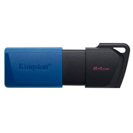 Kingston DataTraveler Exodia M USB Stick 3.2 Gen 1 DTXM/64GB with Moveable Cap (Black + Blue)