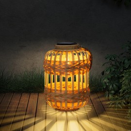 Solar Lanterns,Livinlarge Solar Rattan Light Outdoor Waterproof Solar Lights for Outside Hanging Solar Lantern Solar Table Lamp Decoration for Garden,Yard,Patio,Porch,Trees,Lawn,Pathway