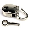 OZXNO 1PCS Vintage Mini Bear Padlock Key Lock Antique Style