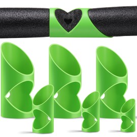 Tondiamo 6 Pcs Foam Pipe Cutter Tool, 6 Sizes Pipe Insulation Foam Water Tube Cutter Tool 5mm-22mm-28mm-40mm-46mm-53mm for Insulation in Homes, Industries and Commercial Places, Green