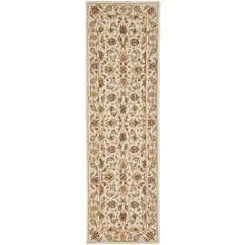 Safavieh Chelsea Collection HK78C Hand-Hooked Ivory Premium Wool Runner (3' x 12')
