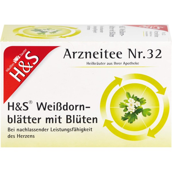 H&S Weißdornblätter mit Blüten Arzneitee, 20 pcs. Filter bag
