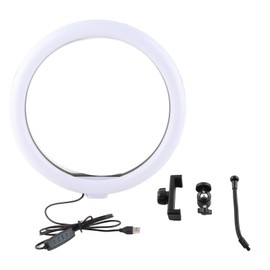 Fyearfly 13''Ring Light for Beauty,Laptop Selfie Ring Light Phone Holder,Desk LED Phone Ring Light,for Streaming, Makeup, Selfie, Photography